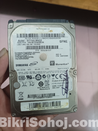 HDD 750 gb. Samsung hard disk drive 740gb for sell